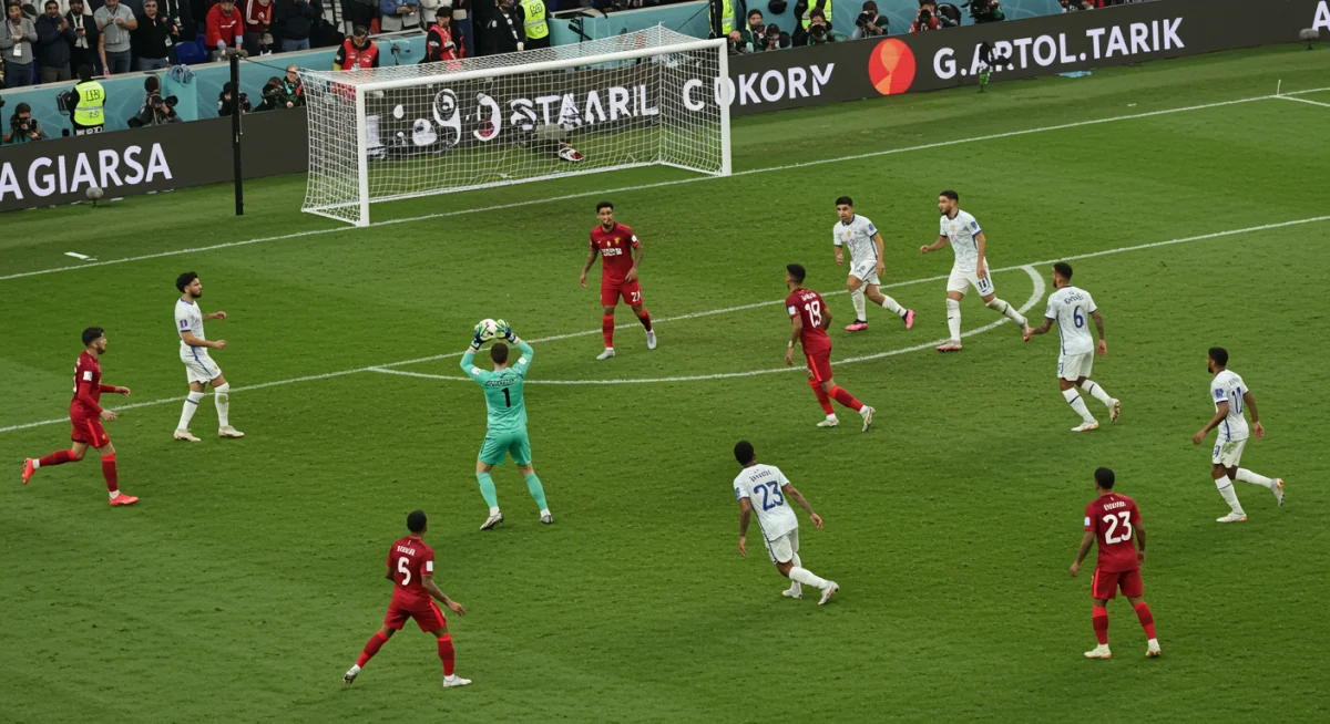 Goalkeeper initiating quick wide attack with throw
