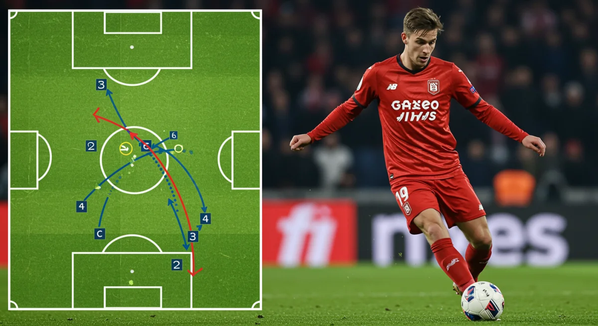 Tactical analysis of a US midfielder's passing and possession influence