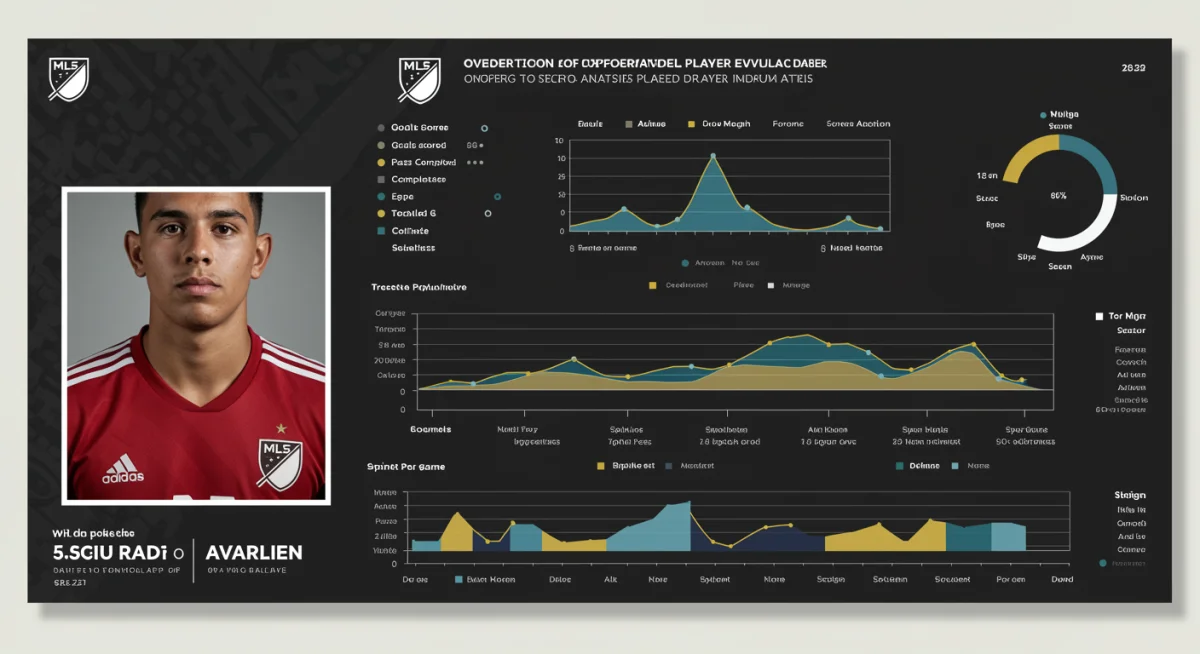 Data analytics dashboard for evaluating MLS Draft prospects