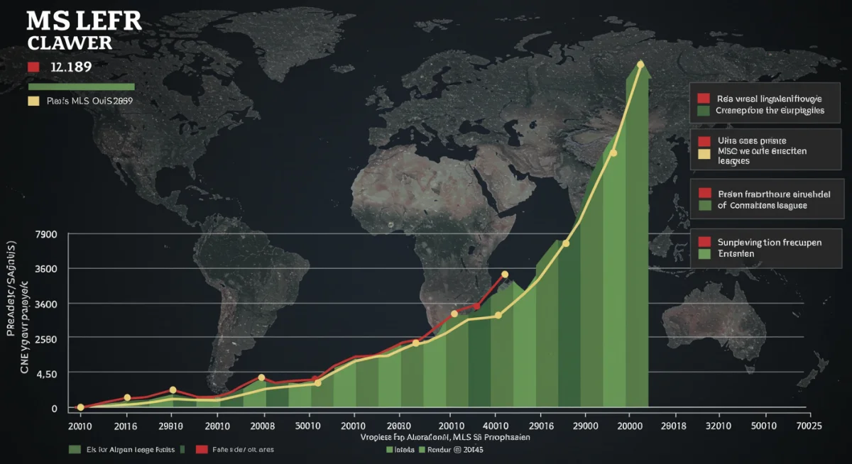 Infographic showing the increasing trend of MLS player transfers and rising transfer fees to European clubs.