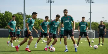 MLS soccer team training, dynamic fitness drills, injury prevention focus