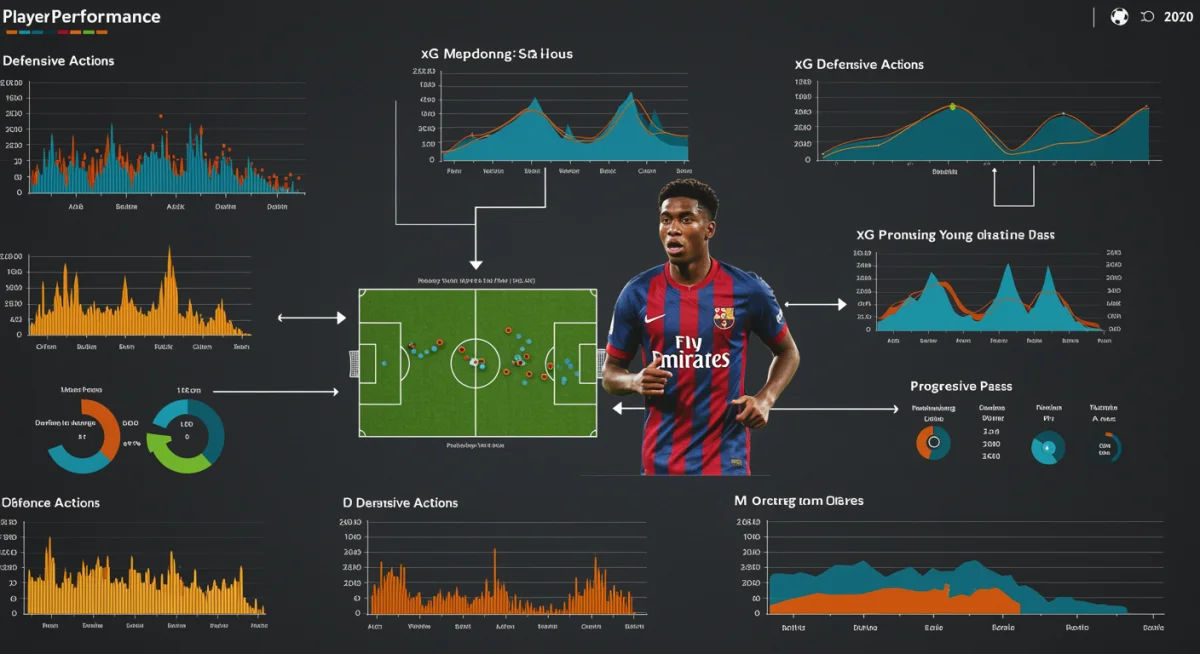 Infographic showing advanced player performance metrics