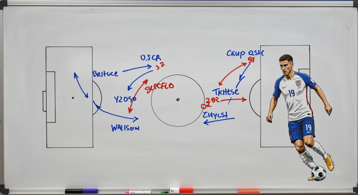 Tactical board showing versatile player movements.