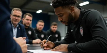 Navigating Contract Renegotiations: 5 Critical Deadlines for Star Players in Early 2026 Football star signing a contract, representing critical renegotiation deadlines