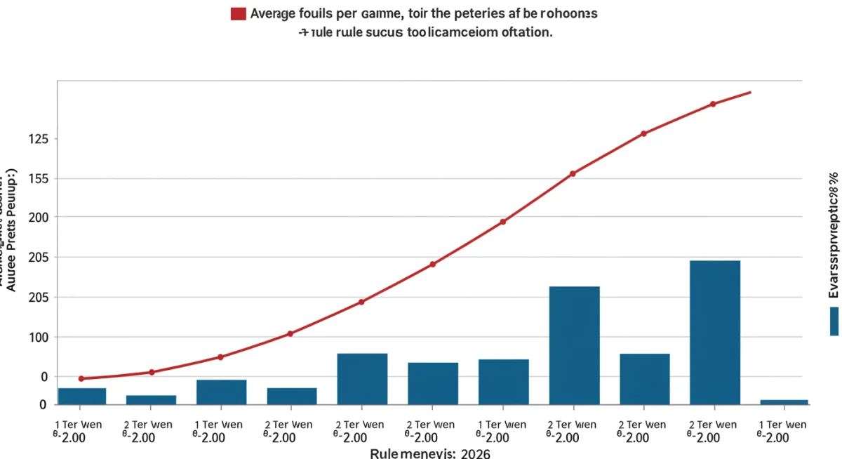 Graph showing MLS fouls and possession data trends over three months