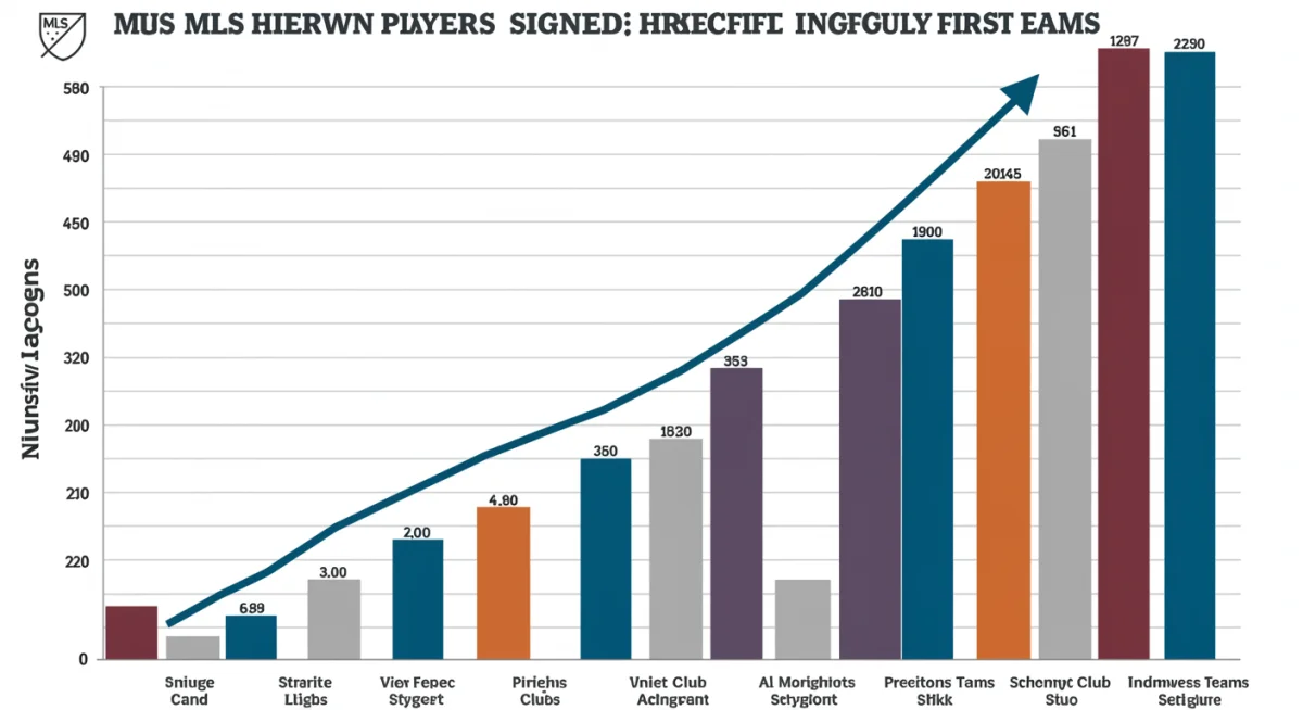MLS teams homegrown player signings comparison chart